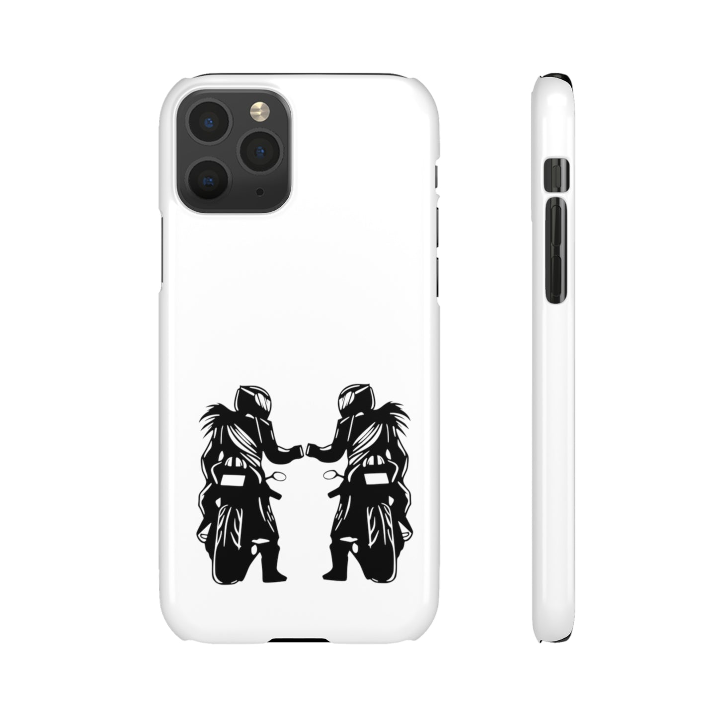 Coque de téléphone iPhone | Duo personnalisable motards